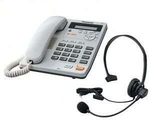 Panasonic KX-TS600FXW s náhlavní soupravou