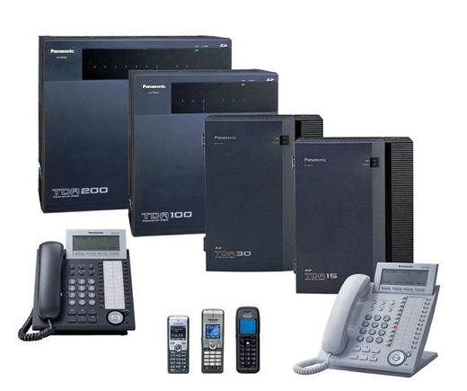 Pobočkové ústředny Panasonic KX-TDA a telefony